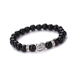 Women Men Bracelet Buddha Elastic Beaded Bracelet Chain Charm Bracelets Jewelry - R