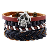 Leather Bracelets for Men Women Cuff Wrap Wristbands Braid