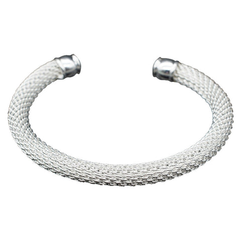 Women Fashion Jewelry Silver Network Bracelets Bangles Ladies Friends Jewelry Gifts Accessories